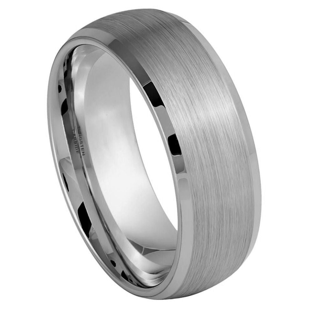 Tungsten Carbide 8mm Engagement Ring – hypoallergenic, scratch-resistant | Exclusive Jewelers USA