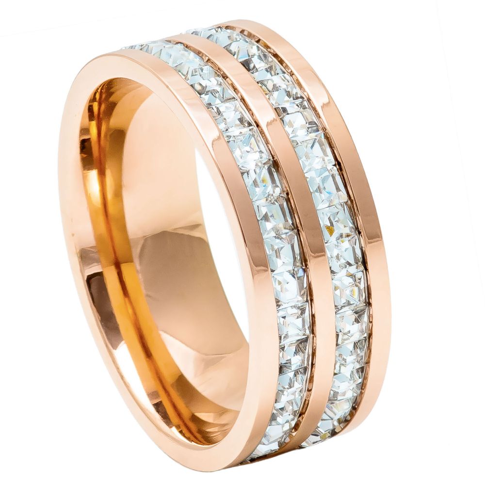 Titanium 8mm Engagement Ring – hypoallergenic, lightweight | Exclusive Jewelers USA