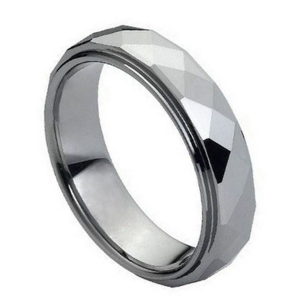 White Tungsten 6mm Engagement Ring – hypoallergenic, scratch-resistant | Exclusive Jewelers USA