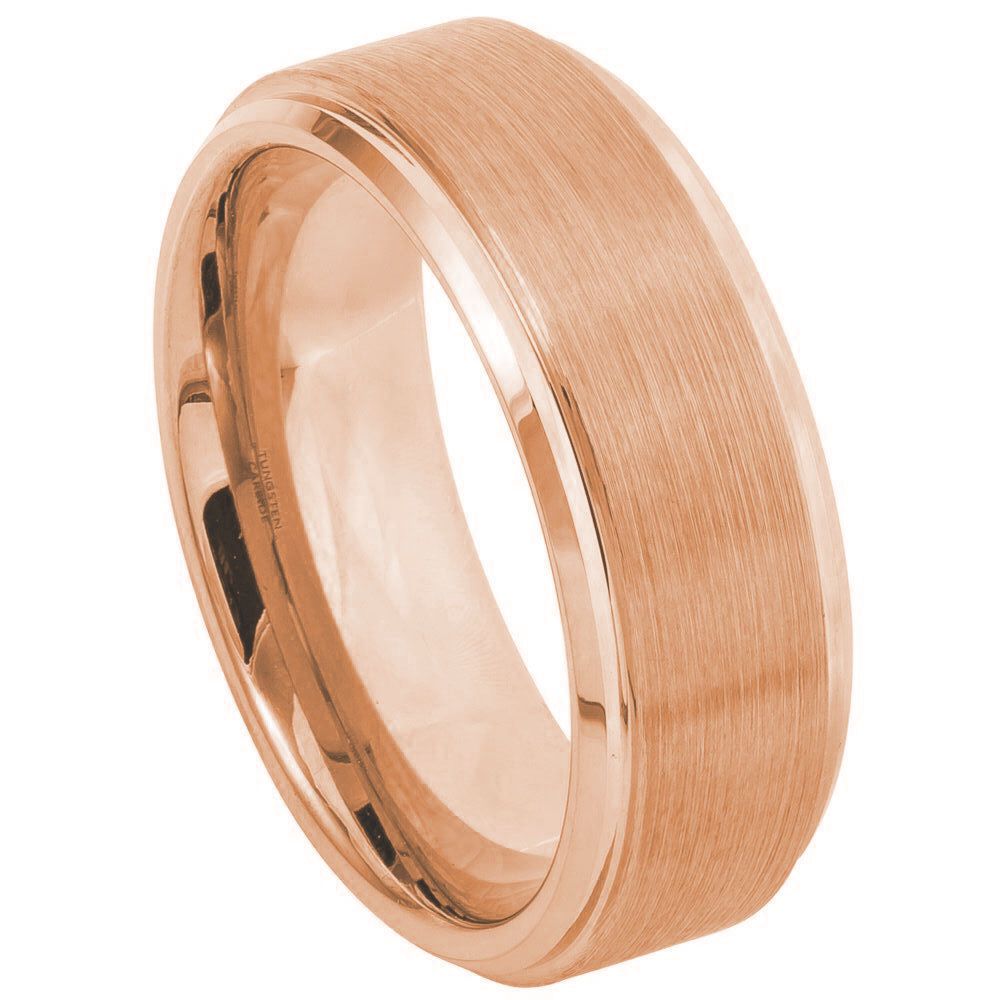 Tungsten Carbide 8mm Brushed Wedding Band – hypoallergenic, scratch-resistant | Exclusive Jewelers USA