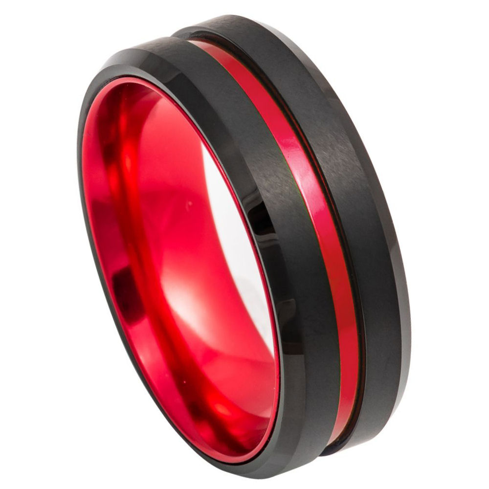 Tungsten Carbide 8mm Brushed Wedding Band – hypoallergenic, scratch-resistant | Exclusive Jewelers USA
