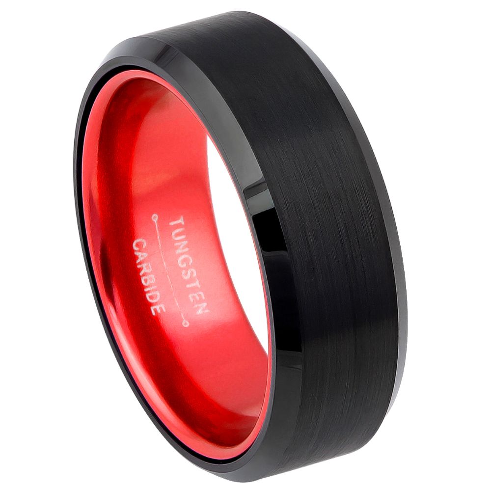 Tungsten Carbide 8mm Matte Black Wedding Band – hypoallergenic, scratch-resistant | Exclusive Jewelers USA