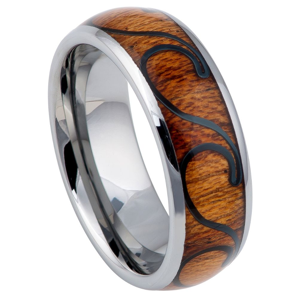 Tungsten Carbide 8mm Flat Polished Wedding Band – hypoallergenic, scratch-resistant | Exclusive Jewelers USA