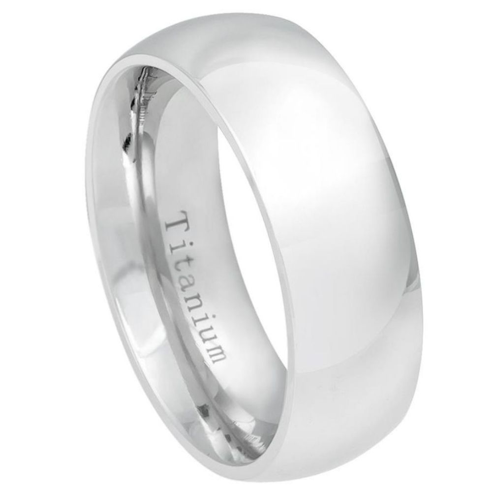 Titanium 8mm Engagement Ring – hypoallergenic, lightweight | Exclusive Jewelers USA