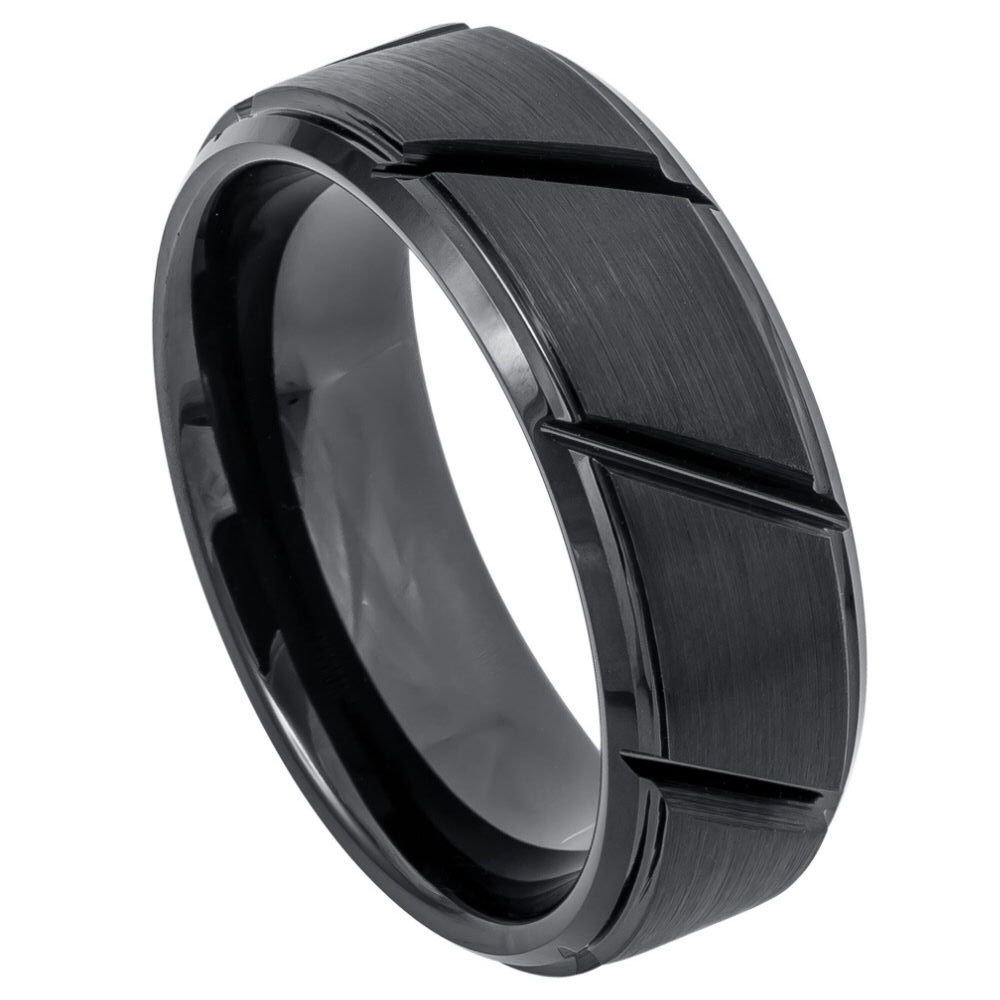 Tungsten Carbide 8mm Matte Finish Wedding Band – hypoallergenic, scratch-resistant | Exclusive Jewelers USA