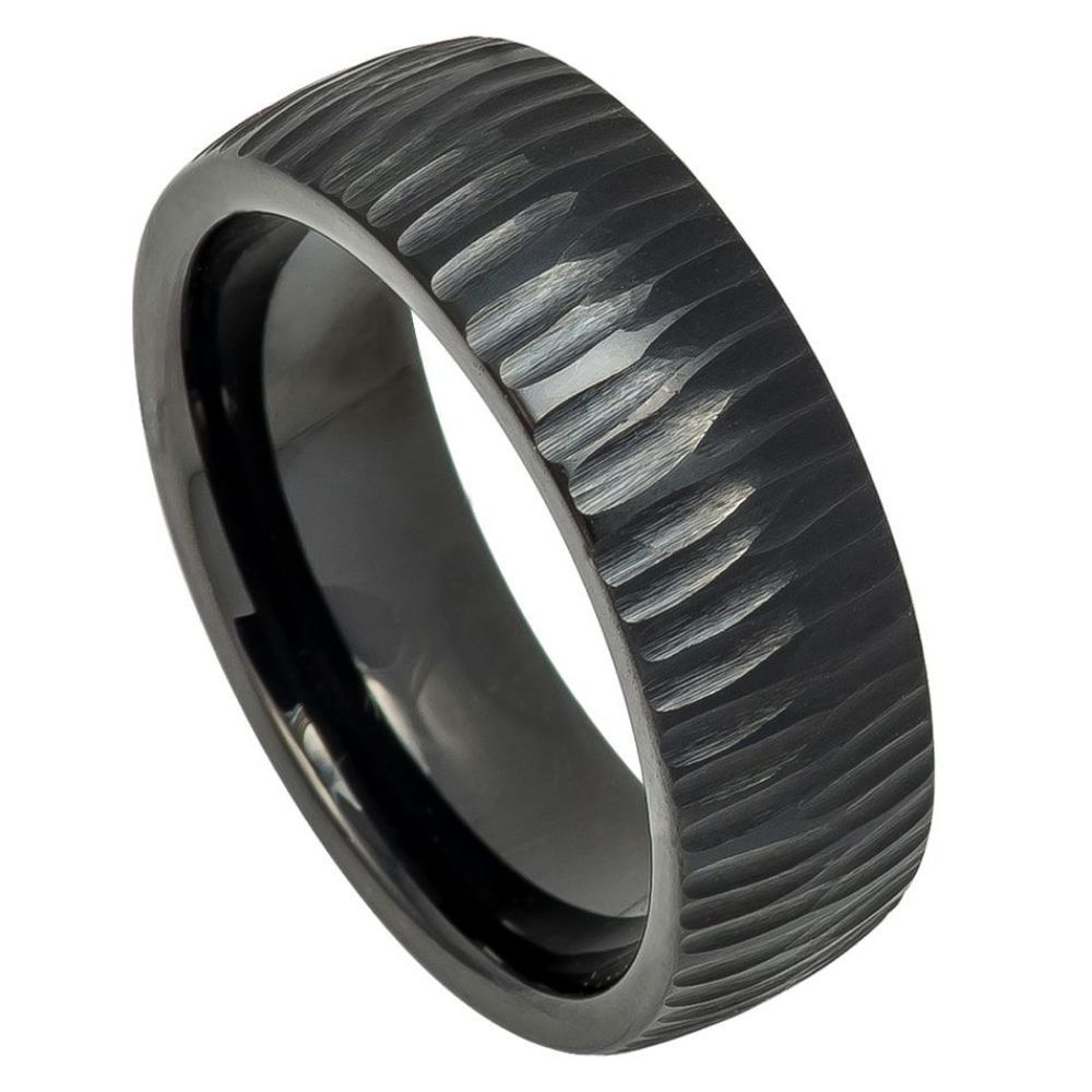 Tungsten Carbide 8mm Modern Wedding Band – hypoallergenic, scratch-resistant | Exclusive Jewelers USA