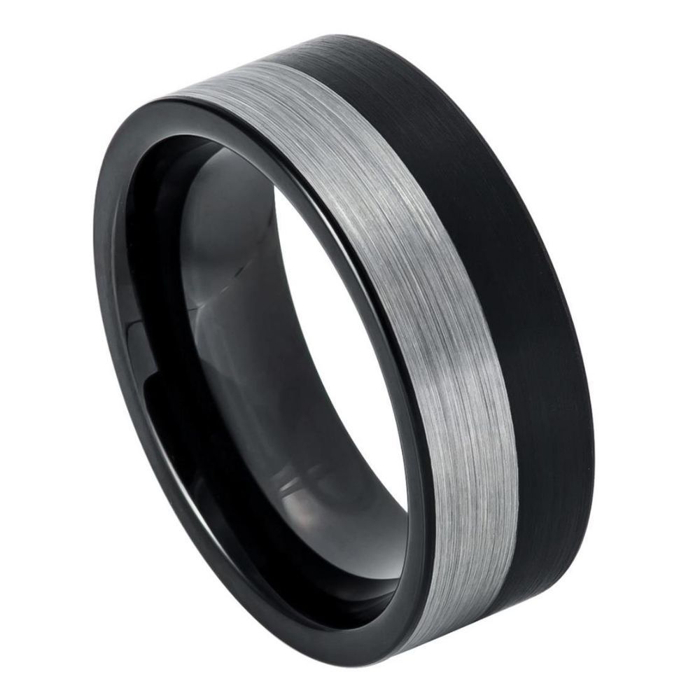 Tungsten Carbide 8mm Matte Promise Ring – hypoallergenic, scratch-resistant | Exclusive Jewelers USA