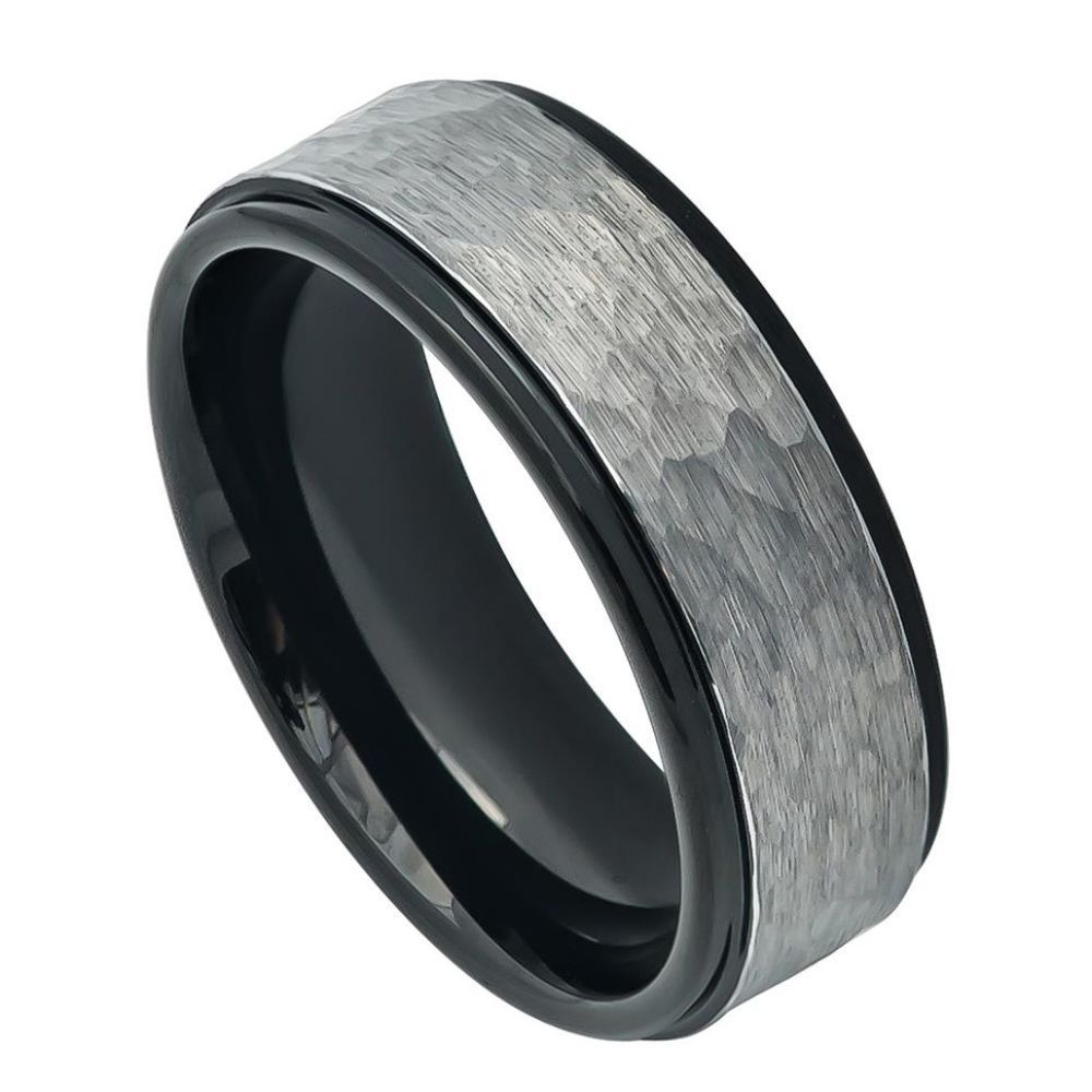Tungsten Carbide 8mm Wedding Band Polished Edge – hypoallergenic, scratch-resistant | Exclusive Jewelers USA