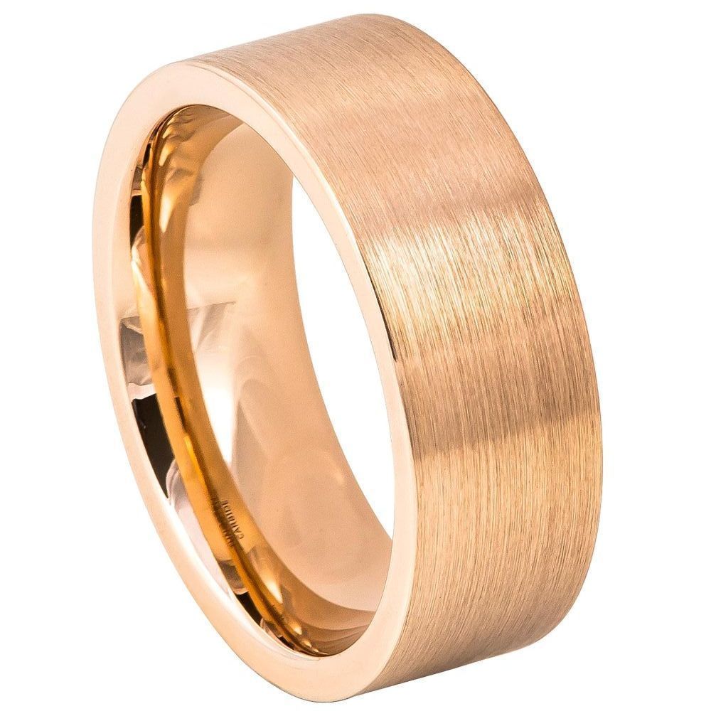 Tungsten Carbide 8mm Brushed Wedding Band – hypoallergenic, scratch-resistant | Exclusive Jewelers USA