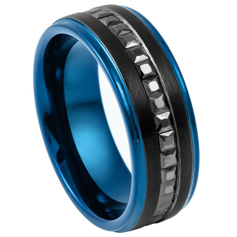 Black Tungsten 8mm Wedding Band – hypoallergenic, scratch-resistant | Exclusive Jewelers USA