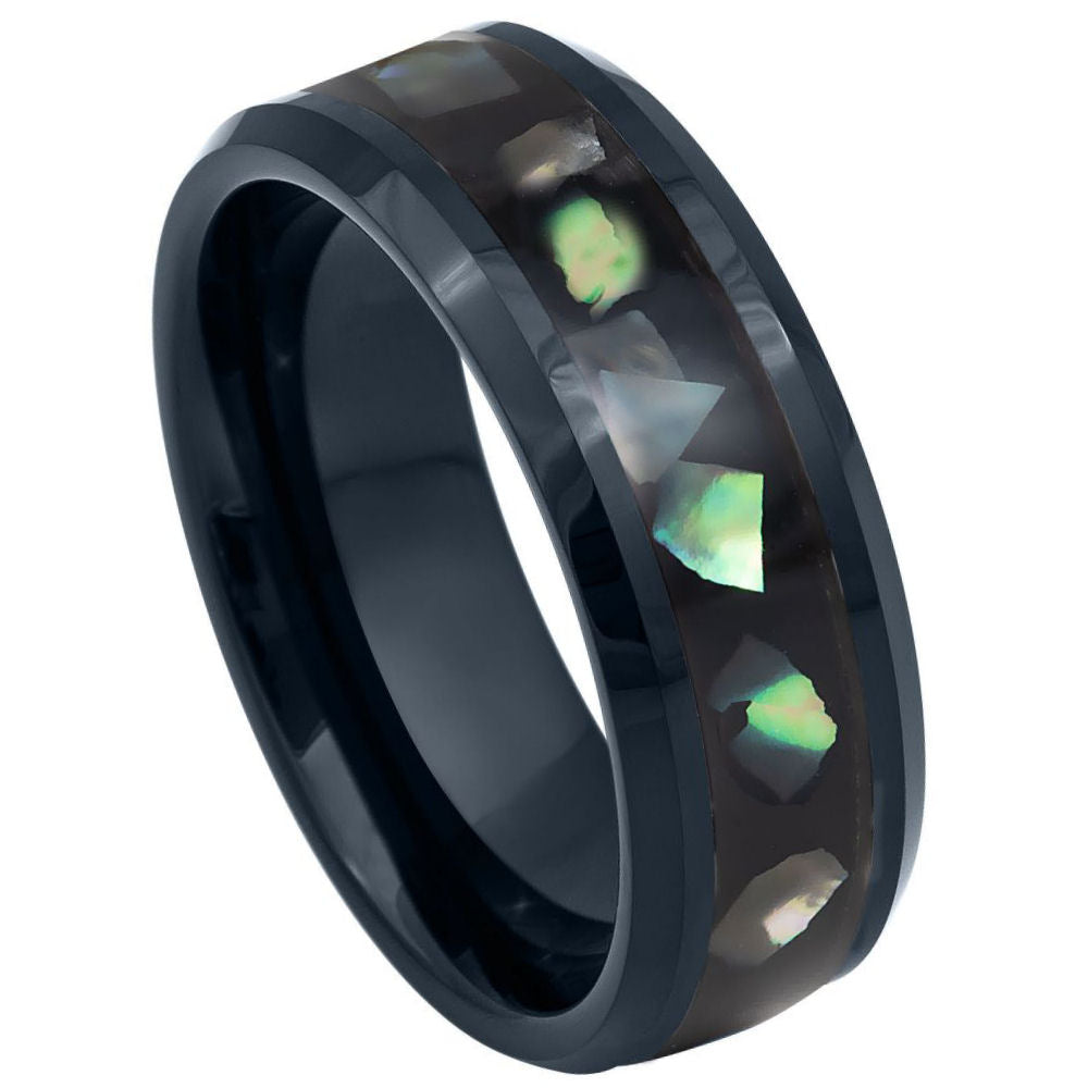 White Tungsten 8mm Engagement Ring – hypoallergenic, scratch-resistant | Exclusive Jewelers USA