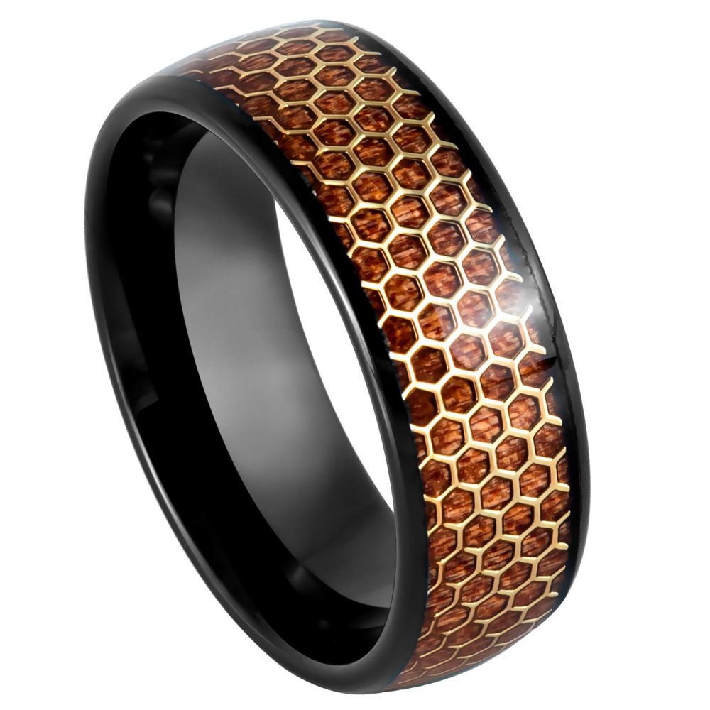 White Tungsten 8mm Engagement Ring – hypoallergenic, scratch-resistant | Exclusive Jewelers USA