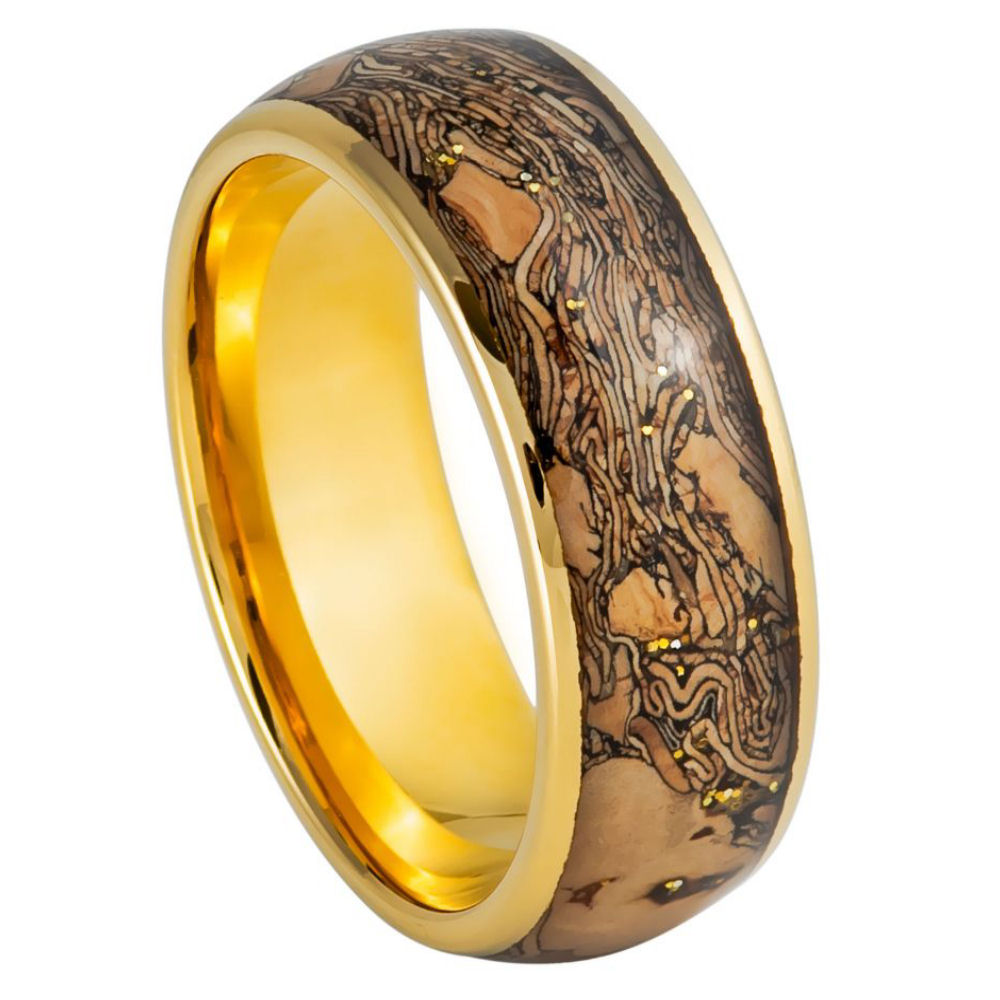 Tungsten Carbide Beveled 8mm Wedding Band – hypoallergenic, scratch-resistant | Exclusive Jewelers USA