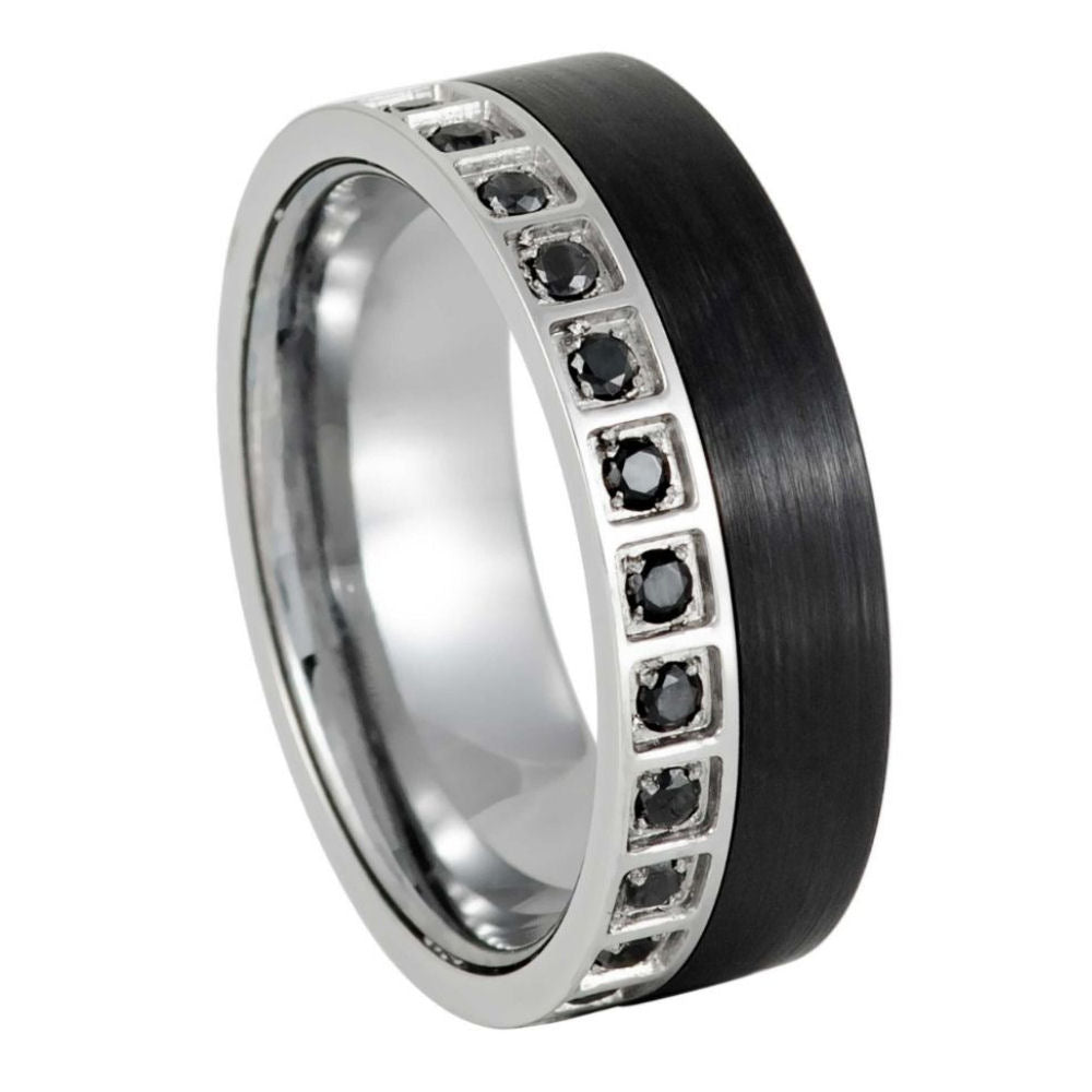 Tungsten Carbide 8mm Promise Ring – hypoallergenic, scratch-resistant | Exclusive Jewelers USA