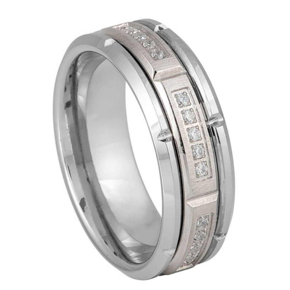 Tungsten Carbide 8mm Wedding Band – hypoallergenic, scratch-resistant | Exclusive Jewelers USA