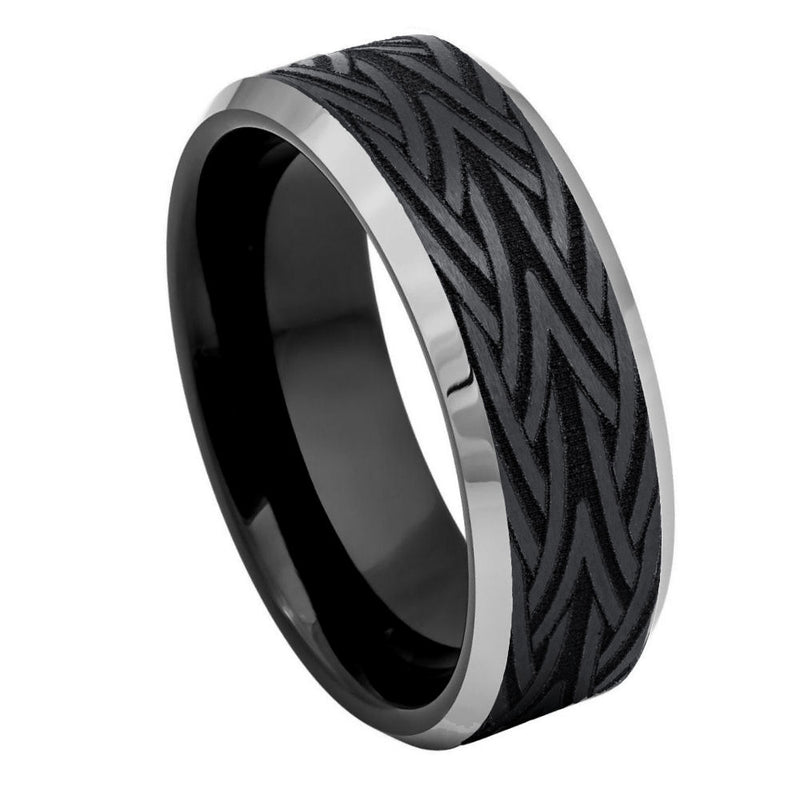 Tungsten Brushed 8mm Promise Ring