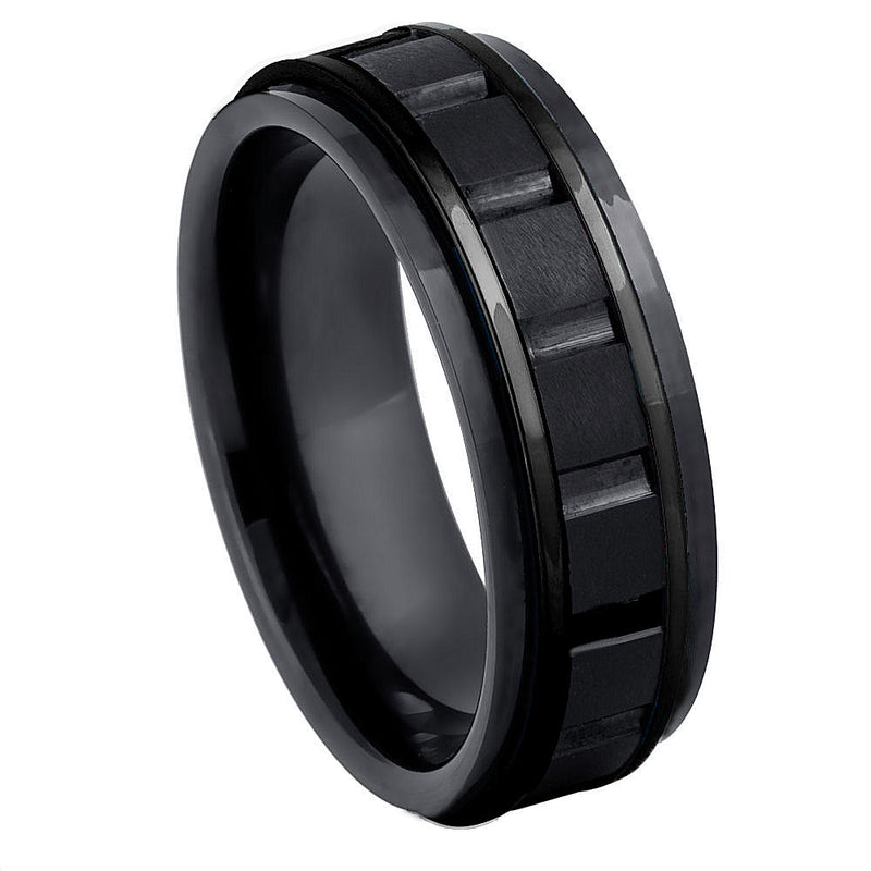 Tungsten Polished 8mm Engagement Ring