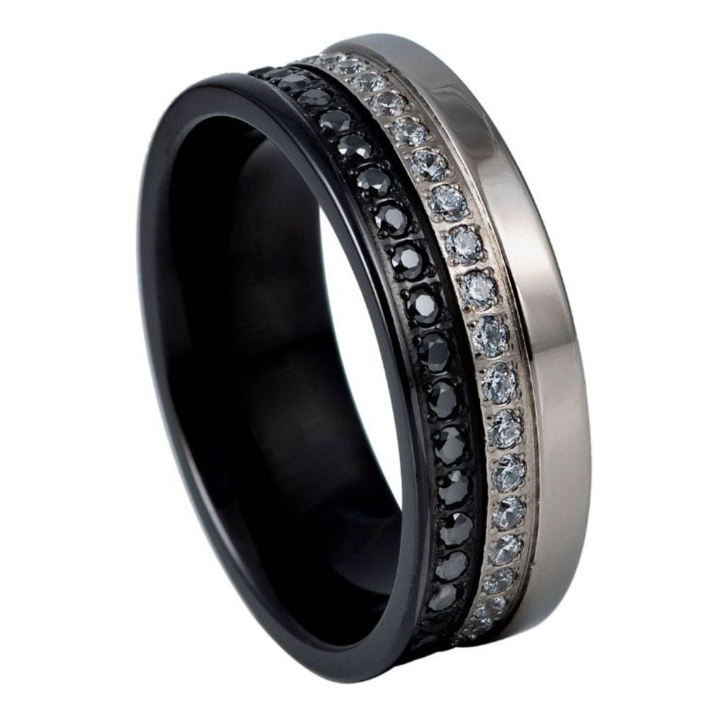 Titanium 8mm Wedding Band Polished Classic – hypoallergenic, lightweight | Exclusive Jewelers USA