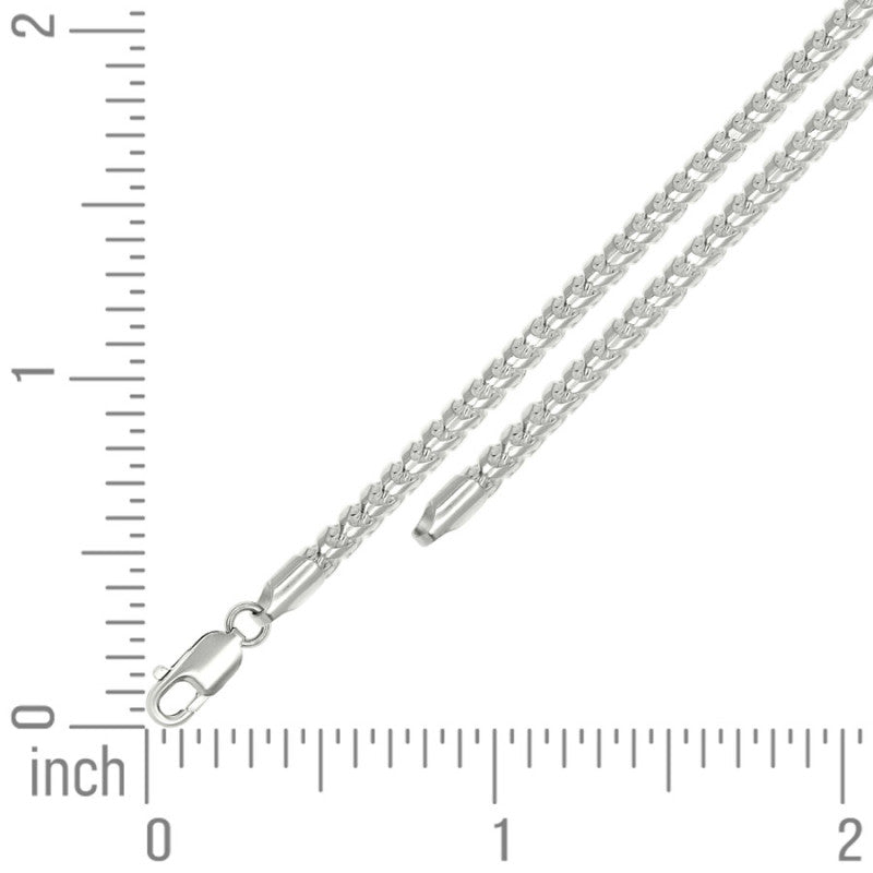 925 Silver Solid Franco Chain 3mm