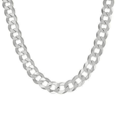 925 Silver Solid Super Flat Cuban Chain 7.8mm