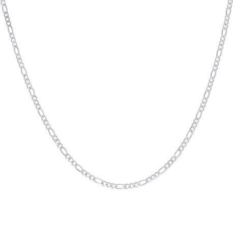 925 Silver Super Flat Figaro Chain 3.9mm