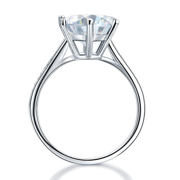 925 Sterling Silver Wedding Engagement Ring 3 Carat Simulated Diamond Jewelry XFR8209