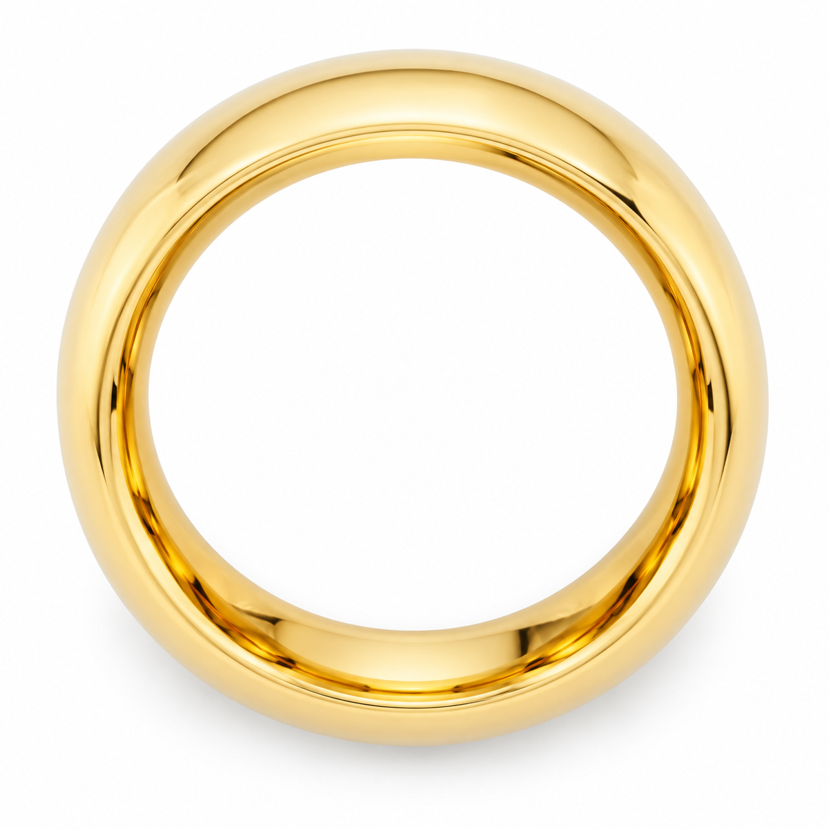 Tungsten Carbide 5mm Wedding Band for Men — topdown alternate product view