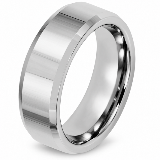 Tungsten Carbide 8mm Mens Wedding Band
