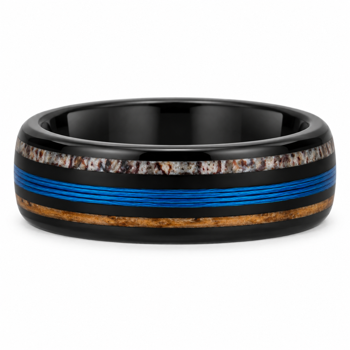 tungsten-carbide-brushed-8mm-promise-ring-7 horizontal product image