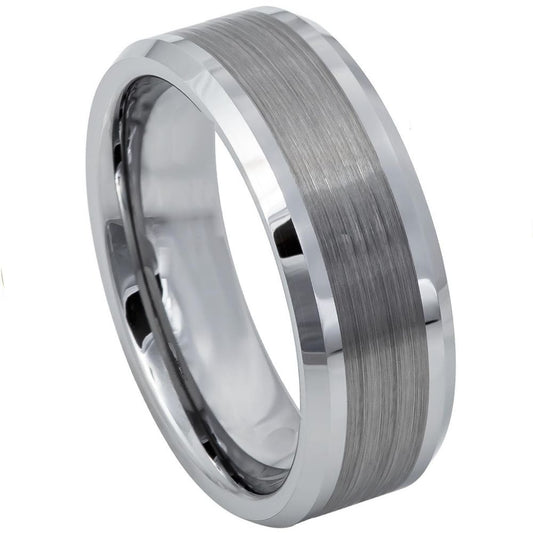 Tungsten Carbide 8mm Wedding Band – hypoallergenic, scratch-resistant | Exclusive Jewelers USA