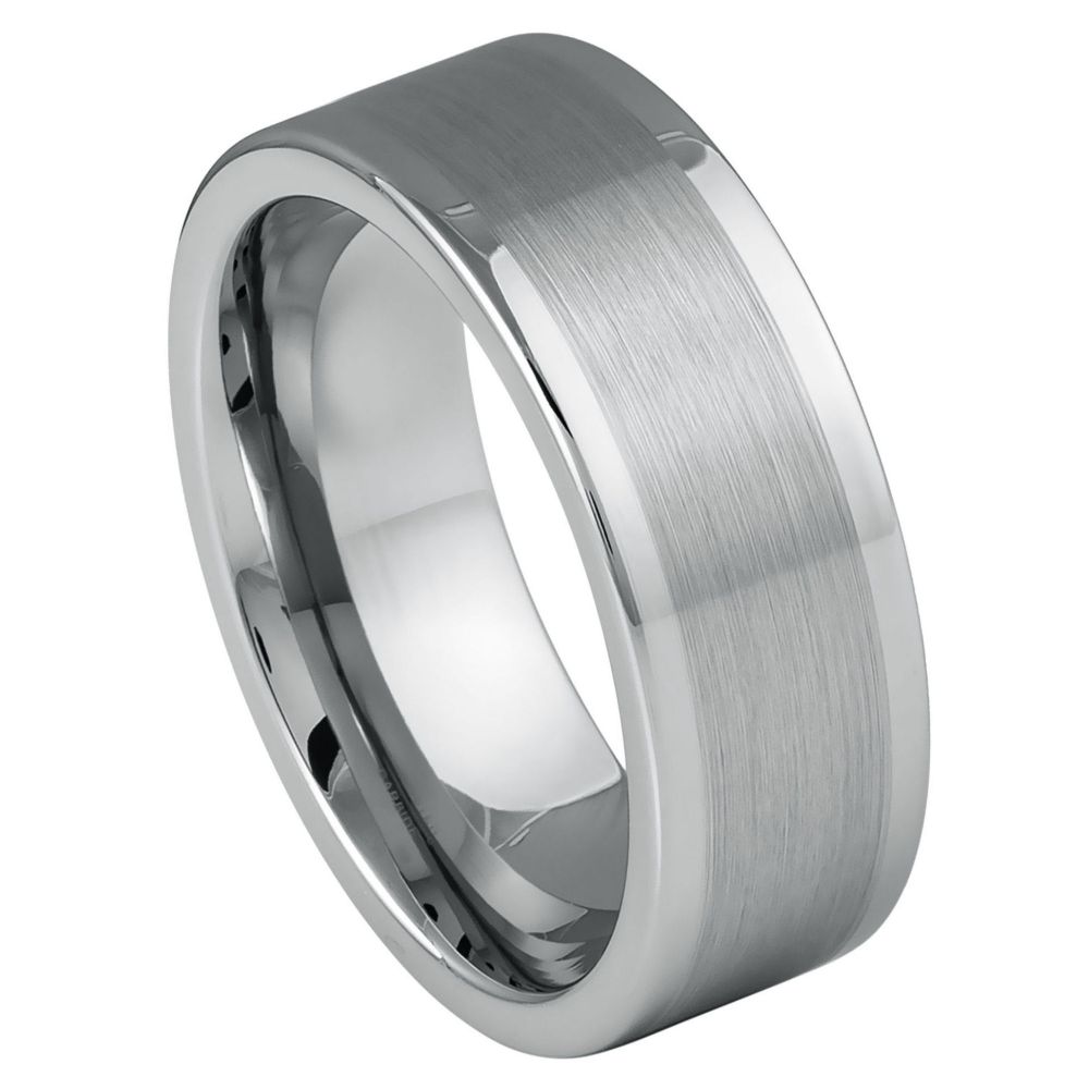 Tungsten 8mm Engagement Ring – hypoallergenic, scratch-resistant | Exclusive Jewelers USA
