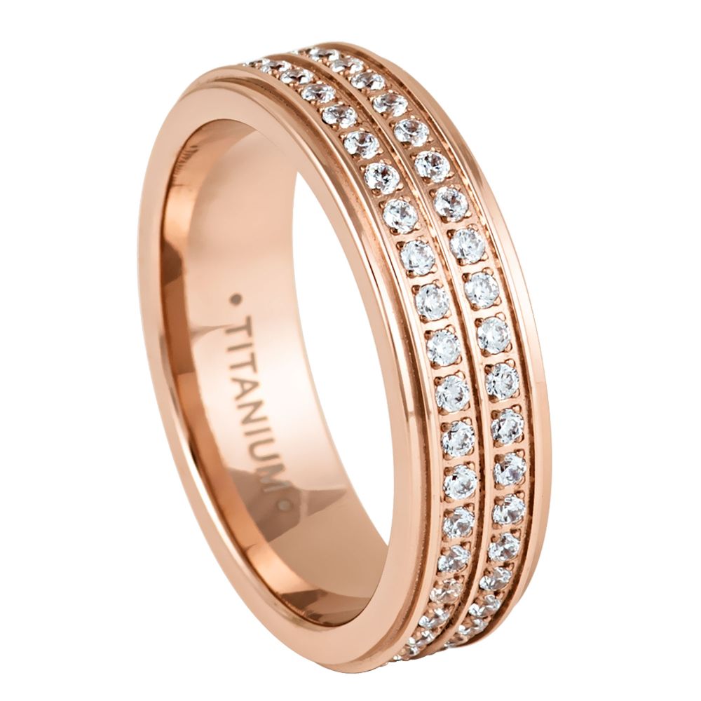 Titanium 6mm Engagement Ring – hypoallergenic, lightweight | Exclusive Jewelers USA