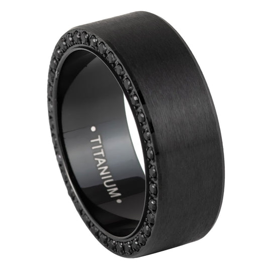 Titanium 8mm Lightweight Wedding Band – hypoallergenic, lightweight | Exclusive Jewelers USA