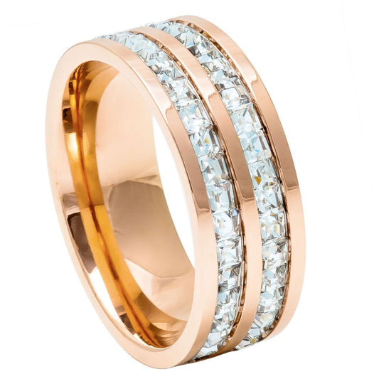 Titanium 8mm Engagement Ring – hypoallergenic, lightweight | Exclusive Jewelers USA