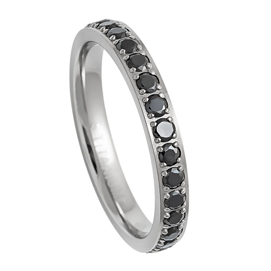 Titanium 3mm Engagement Ring – hypoallergenic, lightweight | Exclusive Jewelers USA
