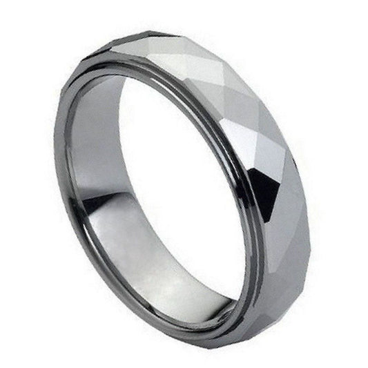 White Tungsten 6mm Engagement Ring – hypoallergenic, scratch-resistant | Exclusive Jewelers USA