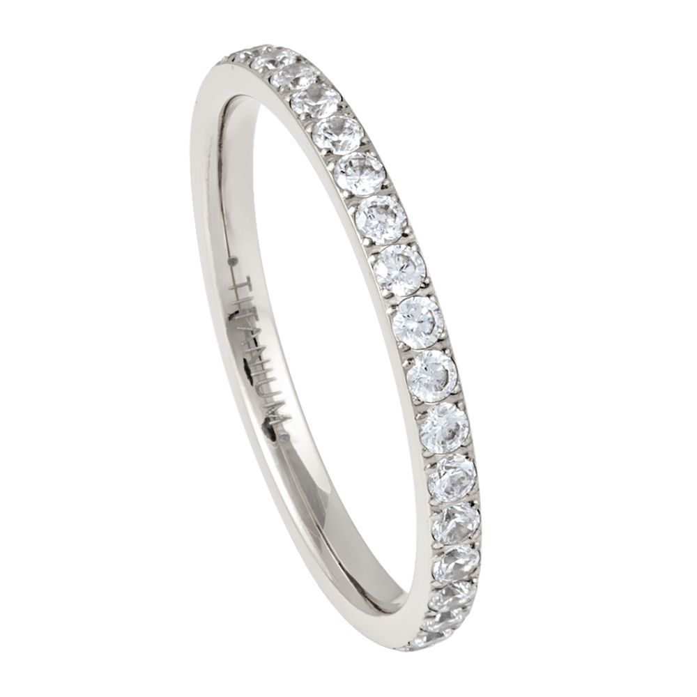 Titanium 2mm Engagement Ring – hypoallergenic, lightweight | Exclusive Jewelers USA