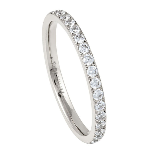 Titanium 2mm Engagement Ring – hypoallergenic, lightweight | Exclusive Jewelers USA