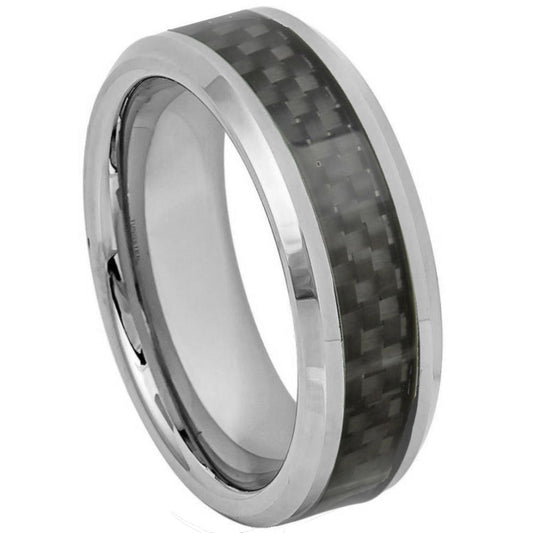 Tungsten Carbide 8mm Promise Ring – hypoallergenic, scratch-resistant | Exclusive Jewelers USA