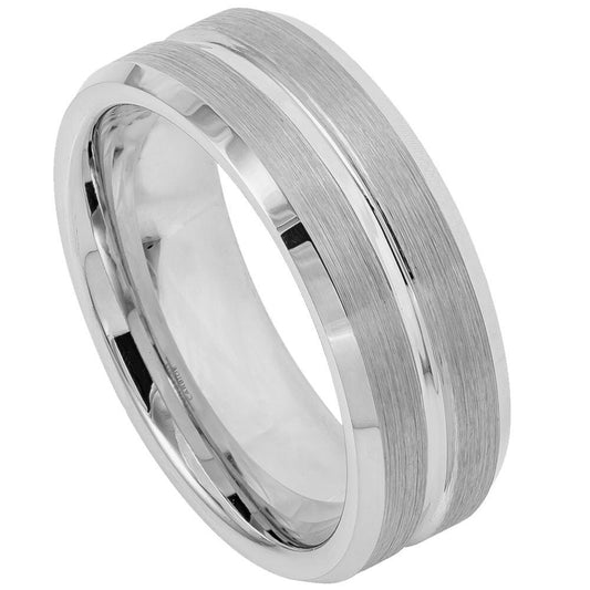 Tungsten Carbide 9mm Engagement Ring – hypoallergenic, scratch-resistant | Exclusive Jewelers USA
