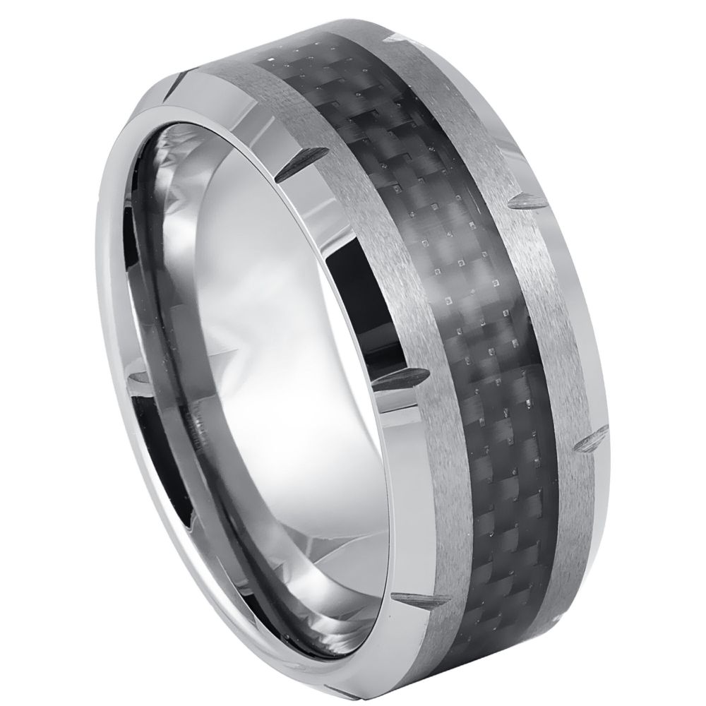Tungsten Carbide 10mm Wide Wedding Band – hypoallergenic, scratch-resistant | Exclusive Jewelers USA
