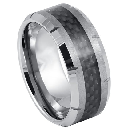 Tungsten Carbide 10mm Wide Wedding Band – hypoallergenic, scratch-resistant | Exclusive Jewelers USA