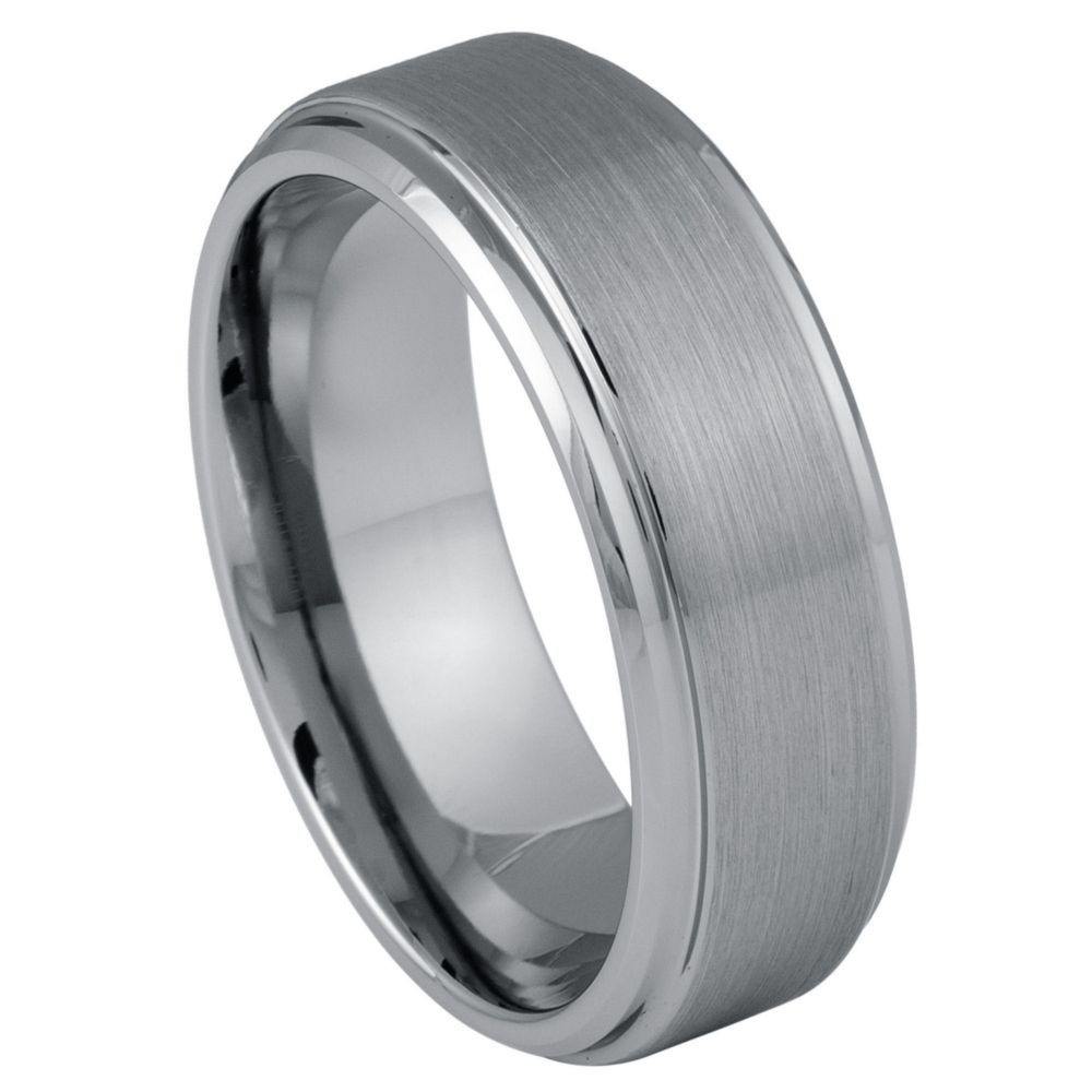 Tungsten Carbide 8mm Matte Wedding Band – hypoallergenic, scratch-resistant | Exclusive Jewelers USA