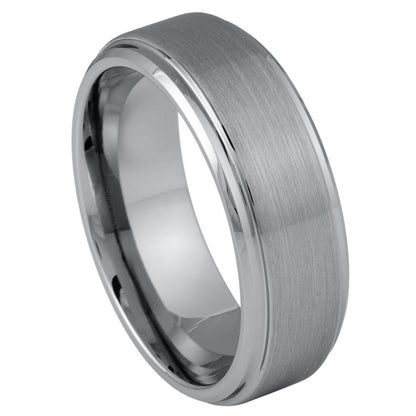 Tungsten Carbide 8mm Matte Wedding Band – hypoallergenic, scratch-resistant | Exclusive Jewelers USA