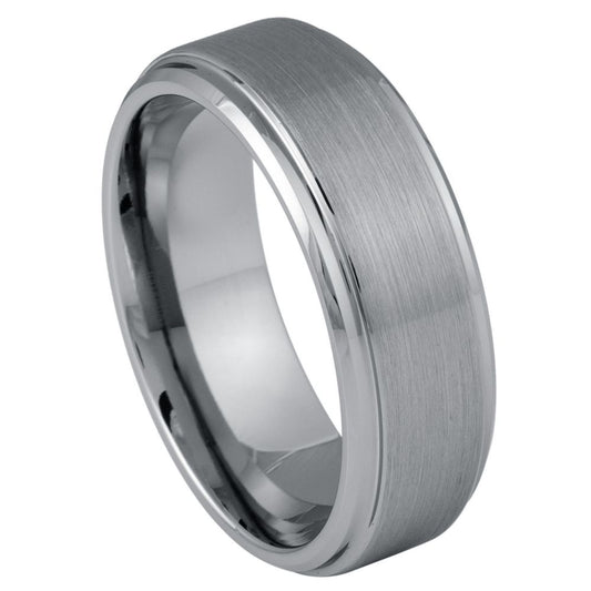 Tungsten Carbide 8mm Matte Wedding Band – hypoallergenic, scratch-resistant | Exclusive Jewelers USA