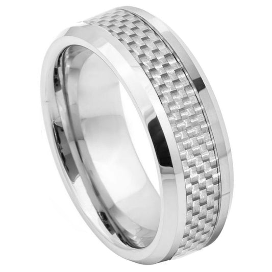 Tungsten Carbide 8mm Hammered Wedding Band – hypoallergenic, scratch-resistant | Exclusive Jewelers USA