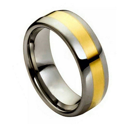 Tungsten Carbide 8mm Polished Edge Wedding Band – hypoallergenic, scratch-resistant | Exclusive Jewelers USA