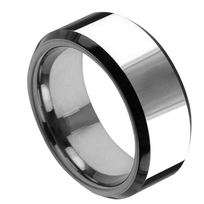Black Tungsten 8mm Engagement Ring – hypoallergenic, scratch-resistant | Exclusive Jewelers USA