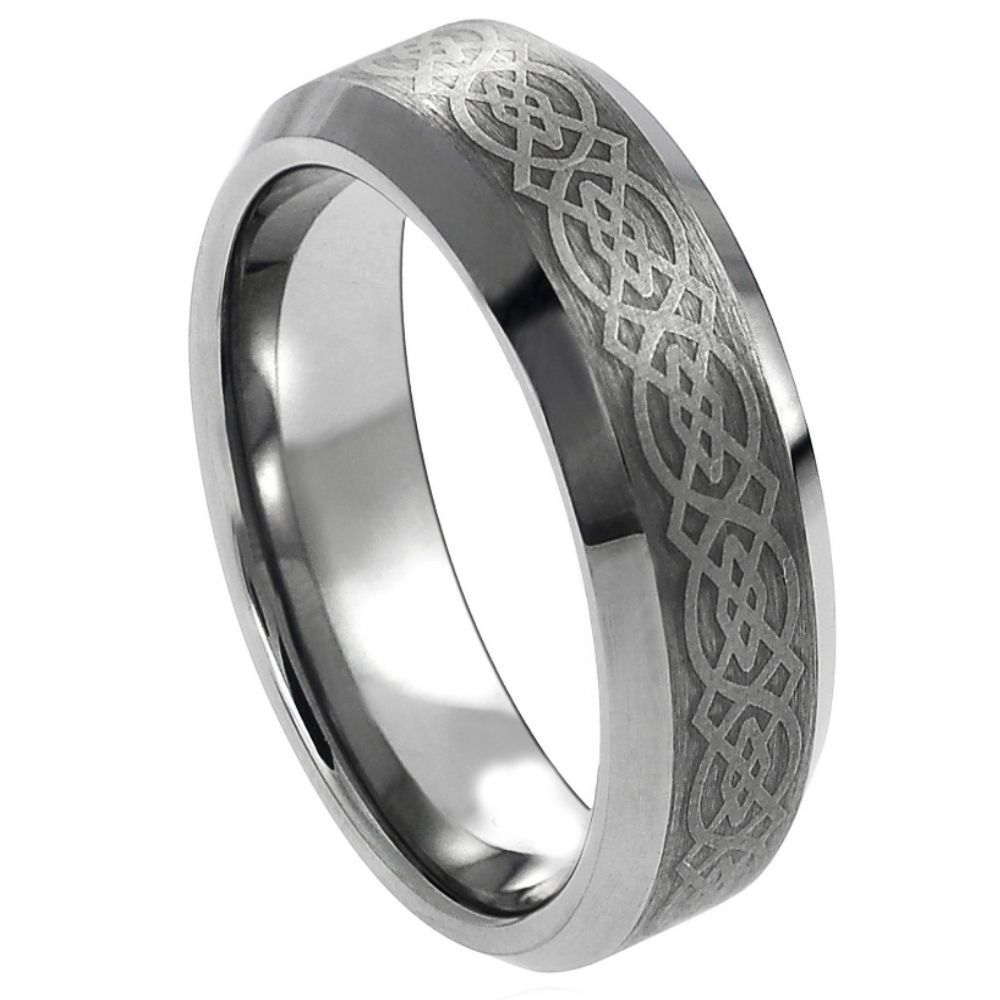 White Tungsten 6mm Promise Ring – hypoallergenic, scratch-resistant | Exclusive Jewelers USA
