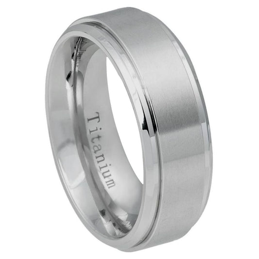 Titanium 8mm Wedding Band – hypoallergenic, lightweight | Exclusive Jewelers USA